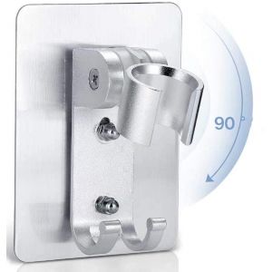Kgabery-Adhésif Fort Douche Support De La Tête Réglable Douche Porte-Wand,Douche À Main Tête Support Mural Avec 2 Crochets De Suspension,Et Pomme De Douche Bidet Pulvérisateur Support Mieux Que Ventouse - Neuf