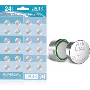 Piles LR44 - Paquet de 24 pi&egrave;ces - Piles alcalines 1,5 V AG13 CR44 357 303 A76 Piles Bouton - Neuf
