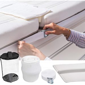 Ulteronixshop-Pont De Lit Avec Sangle Matela 200x30cm,Connecteur De Matelas,Remplisseur d'Espace,Comprend Une Attache M&eacute;tallique De 5 Cm Et Un Sac De Rangement,Convient Aux Familles Et Aux Couples Po - Neuf