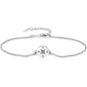 Eryi-L'obtention Du Diplôme Bracelet Réglable Boussole Lien Bracelet Grade High School College Graduation Couches Bracelet Amitié Cadeaux Bijoux Pour Elle Lui Les Femmes - Neuf