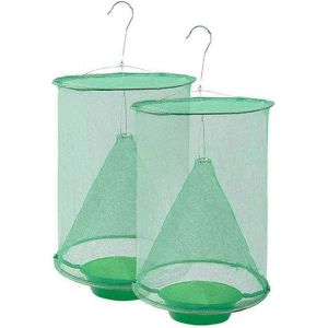 Piège à mouches ranch,cage de piège à insectes extérieur avec piège à nourriture,piège à insectes le plus efficace jamais pour les mouches - Neuf