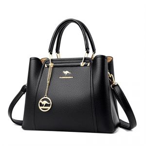 Sac &Agrave; Bandouli&egrave;re En Cuir De Grande Capacit&eacute; Pour Femme, Cr&eacute;ateur De Luxe, 3 Couches, Initi&eacute;, Sacs &Agrave; Main Pour Femme, Marque Shopper, Fourre-Tout Messenger, 2024.Black. - Neuf