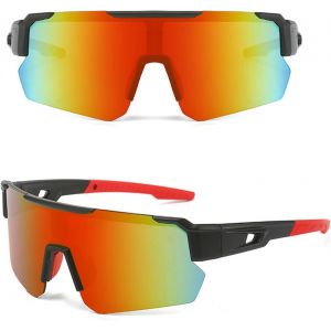 Lunette De Soleil Sport Polarisée, Lunettes De Cyclisme Homme Femme Cyclisme Lunette Protection Uv400 Lunette De Soleil Pour Course À Pied Cyclisme Pêche Conduite Golf Ski - Neuf