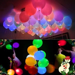 20 Ballons Lumineux À Led, Couleurs Mélangées, Clignotants, Durée De 24 Heures, Pour Décoration De Fête, D'anniversaire Ou De Mariage - Neuf