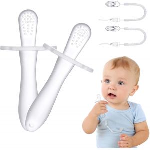 Anneau De Dentition B&eacute;b&eacute;,2pcs Dentition Pour B&eacute;b&eacute; Silicone R&eacute;frig&eacute;r&eacute; Jouet De Dentition Avec Bo&icirc;te De Rangement Sans Bpa Pour Gar&ccedil;ons Et Filles - Neuf