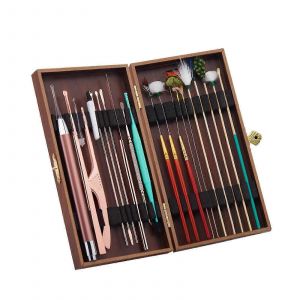 20pcs / Set Ear Cleaner Kits Acier Inoxydable Earpick Wax Remover Luminous Ear Pick Curette Goose Feather Ear Pick Ear Cleaner Spoon Spiral Ear Clean Too - Neuf