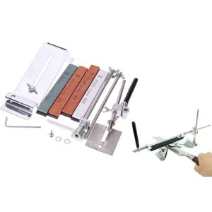 Kit D'aff&ucirc;teur De Couteaux &Agrave; Angle Fixe Avec 4 Meules Pour L'aff&ucirc;tage Des Couteaux De Cuisine Et Des Outils - Neuf