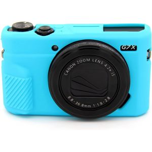 G7X2 &Eacute;tui de protection pour appareil photo l&eacute;ger et souple pour appareil photo reflex num&eacute;rique Canon, PowerShot G7X, Mark II, bleu - Neuf