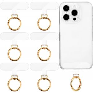 Kal-Pièces Patch Cordon Telephone Portable,Patch Laniere Telephone Portable,Patch Attache Telephone Chaine Accroche Dragonne Telephone Portable Cordons En Pvc De 6×3,5cm Coussinets - Neuf