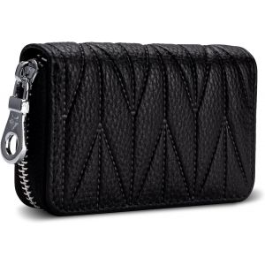 KALANKA-Cartes en Cuir RFID Porte-Cartes Porte Monnaie de Crédit Cas de Carte de Visite Porte-Case Protector pour Femmes Hommes avec 12 Fentes - Neuf