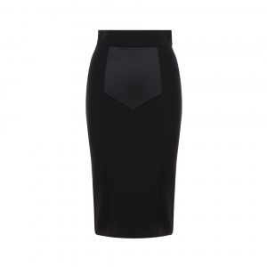 Jupe Crayon Noire Dolce & Gabbana - Mélange De Viscose - Neuf