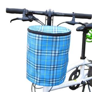 Panier Avant De Vélo Pliable Bleu Polyvalent - Détachable, Spacieux Et Élégant Pour Faire Du Shopping Et Se Déplacer ! - Neuf