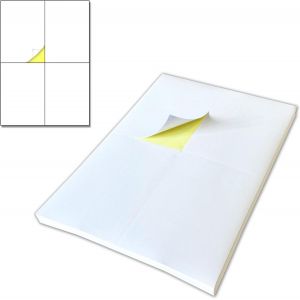 TIANYI-75 Feuilles, 300 Pièces - Grandes Etiquettes Autocollantes Imprimante, Papier Autocollant Imprimable A4 (148,5 x 105 mm, A6) - Neuf