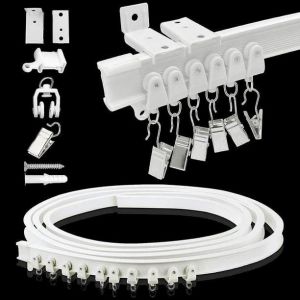 Syst&egrave;me De Rail De Rideau Flexible &Agrave; Fixation Au Plafond - Neuf