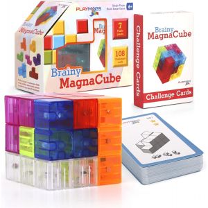 Brainy Cube Avec Cartes De D&eacute;fi Brainy Cube,Blocs De Construction Pour Un Jeu Cr&eacute;atif Ouvert,Jouets &Eacute;ducatifs Pour Les Enfants &Agrave; Partir De 3 Ans - Neuf