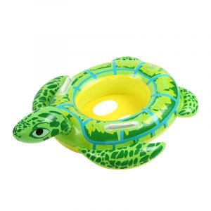 Anneau De Natation Gonflable Pour Bébé Enfant 12 À 36 Mois, Siège Renforcé Avec Accoudoirs, Forme De Crocodile, Pvc Épais 0,32 Mm, Chambre À Air Double Pour Sécurité, Jouet Aquatique Original - Neuf