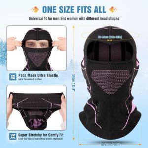 Cagoule Moto Hiver,Cagoule Velo Thermique Coupe-Vent Multifonctionnel Balaclava Ski Cyclisme Cache Cou Pour Homme Et Femme Respirant Cagoule Homme Hiver Con&ccedil;u Pour Ski,V&eacute;lo,Moto.[O22] - Neuf