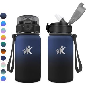 Gourde Isotherme 500ml, Bouteille D'eau &Eacute;tanche, Gourde Avec Paille, Gourde Enfant Isotherme, Bouteille Sans Bpa, Bouteille Isotherme Pour Enfant, L'&eacute;cole, Bureau, Fitness - Neuf
