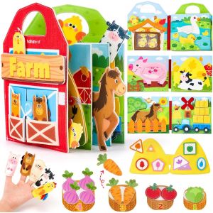 Ulteronixshop-Jouet Bebe 1 an Busy Board Montessori, 15 en 1 Quiet Book Jouet Enfant 1 2 3 Ans Livre Montessori 0-3 Ans Jeux Montessori, Jouets d'activit&eacute; et de D&eacute;veloppement Cadeau Enfant 1 2 3 Ans - Neuf