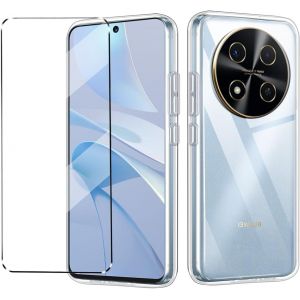 Pack 2 En 1 : Coque Tpu Anti-Chocs Slim Transparente + Verre Trempé Pour Huawei Nova 13i - Housse Légère & Protection Écran - Neuf