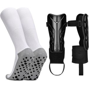 Kalanka-Chaussettes De Football Pour Enfants De 3 À 16 Ans Avec Protège-Tibias - Longues Chaussettes De Football Antidérapantes Pour Garçons Et Filles - Entraînement De Football - Neuf