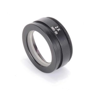 Kit Microscope WD165 1,5 X DEO45 2X WD30 Auxiliaire de la Lentille de Zoom Microscope St&eacute;r&eacute;o, 48mm Adaptateurs Filet&eacute;s Couleur 2X WD30 - Neuf