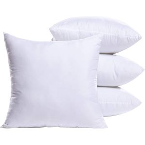 CAUC-Coussin 40x40 cm Lot de 4, Coussins de Garnissage, Coussins Decoratifs pour Canapes, Oreillers Carr&eacute;s Blanc Coussin 40x40 sans Housse, Int&eacute;rieur Coussin Salon, Rembourrage Coussin - Neuf