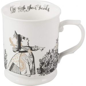 Eryi-V Anda Tasse Alice Au Pays Des Merveilles Avec Motif Reine De C?urs En Porcelaine Fine Blanc 400 Ml - Neuf