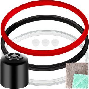 Jexnovashop-Joint D'&eacute;tanch&eacute;it&eacute; En Silicone Pour Instant Pot 8 Quart, Pi&egrave;ces De Rechange Pour Instant Pot 8 Quart (Qt), Soupape D'&eacute;vacuation De La Vapeur Pour Ip-Duo80 Ip-Lux 8 (4pcs) - Neuf