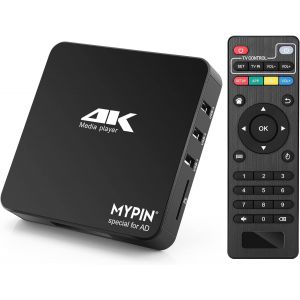 MEVRONISSHOP-Lecteur Multim&eacute;dia 4K, HD Media Player TV HDMI Soutien 8TB HDD/Cl&eacute; USB 256G /Carte SD et Sortie HDMI/AV pour HDTV/PPT MKV AVI MP4 H.265 - Neuf