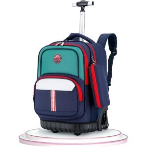 CHECARZHN--NO1-Cartable A Roulettes Sac À Dos À Roulettes Trolley Sac De Voyage À Roulettes Sacs Scolaires Filles Garçons Pour Élève Du Primaire - Neuf