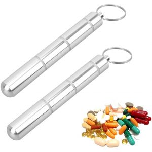 2 Pi&egrave;ces Pilulier Semainier M&eacute;tal Voyage Pilulier Organisateur,Bo&icirc;te &Agrave; Comprim&eacute;s &Agrave; 3 Compartiments,Bo&icirc;te &Agrave; Pilules De Voyage &Eacute;tanche Et Empilable Pour Vitamines,Huile De Poisson,Suppl&eacute;ments - Neuf