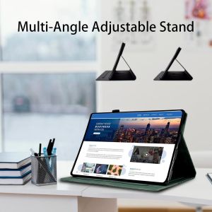 &Eacute;tui De Protection Pour Tablette Honor Pad X8a 11"" 2024 - En Cuir De Qualit&eacute; Sup&eacute;rieure - Avec Porte-Stylo Et Veille Automatique - Emplacement Pour Cartes - Pour Xiaomi Honor Pad X8a - Vert Fonc&eacute; - Neuf