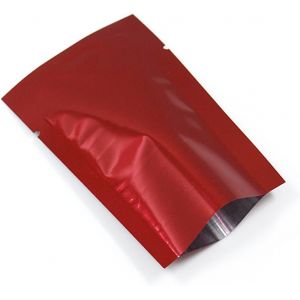 Sjzg-Lot De 200 Sachets Scellables Sous Vide Pour Emballage Alimentaire Avec Encoches De D&eacute;chirement (Rouge, 5 X 7 Cm) - Neuf
