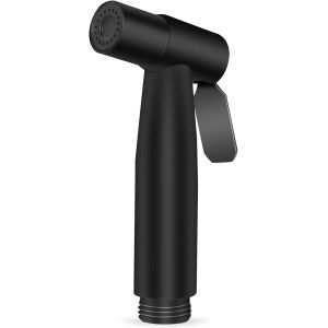 Tête de Douchette wc inoxydable pulvérisateur de bidet à main pour toilette pour douche salle de bain hygiène papier toilette nettoyage des couches (pulvérisateur seulementNoir) - Neuf
