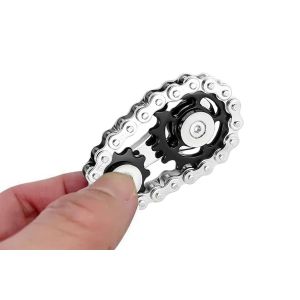 Spinner anti-stress en cha&icirc;ne de v&eacute;lo - Noir - Neuf