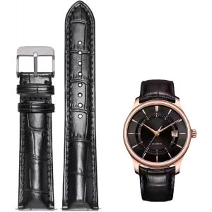 Kal-Bracelets De Montre En Cuir Gaufré Crocodile Véritable Rapide Etanche 12 To 24mm Bracelets De Montre Italie Cuir Argent Inoxydable Bande De Remplacement Femme Homme - Neuf