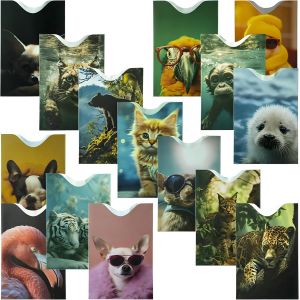 meimieshop-Boxiki Voyage De 15 Étuis De Protection Rfid-La Meilleure Façon De Protéger Vos Cartes Contre Le Vol Électronique. Durable,Léger Et Compact Pour Poche Ou Sac(Animaux). - Neuf