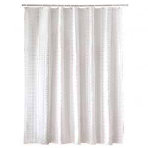 HJLIAN Rideau de douche impermeable en polyester a motif geometrique (S) - Neuf