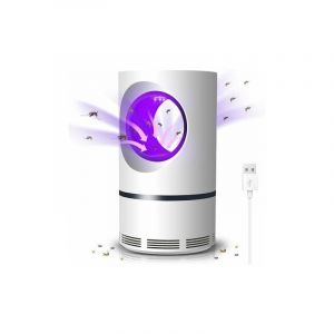 Moustique Tueur Lampe, 360° d'Aspiration Silencieuse contre les Moustiques Piège à Insectes, Rechargeable pour Intérieur et Extérieur, Sûr et Efficace Fly Killer (S) - Neuf