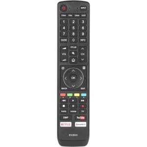 En3B39 Remote Control Compatible With Hisense Tv H43N5705 H49N5705 H49N5700 H50N5905 H50N5900 H50N6800 H55N6800 H45N5750 H65N50 H65N50 H65 0 65N 68 00 H70Nu9700 Replacement Controller With Netflix - Neuf