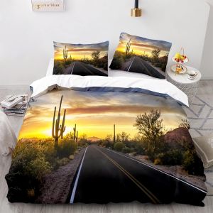 X Cm House De Couette Polyester Coton Housse De Couette X Cactus Parures De Lit Impression D Avec Deux Taies D'oreiller X Cm - Neuf