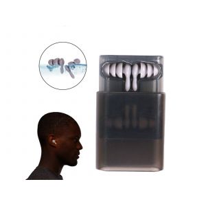 Bouchons d'oreilles en silicone antibruit pour la natation et le sommeil - Gris - Neuf