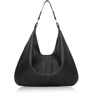KALANKA-Cabas Femme, Sac &agrave; Main L&eacute;ger en Cuir Synth&eacute;tique pour Femme, Sac Cabas Femme Grande Capacit&eacute; avec Fermeture &Eacute;clair, avec Deux Poches Lat&eacute;rales, Fourre-Tout Cuir PU Souple pour Voyages, Trava - Neuf