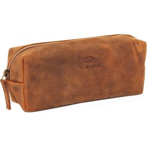 Chenquansarl-Trousse En Cuir De Vachette De Qualité Supérieure - Pour Stylos, Écriture, Enseignants, Cosmétiques, Banque - De Qualité Supérieure - Élégante Et Pratique - Un Xe, Vintage, M, - Neuf