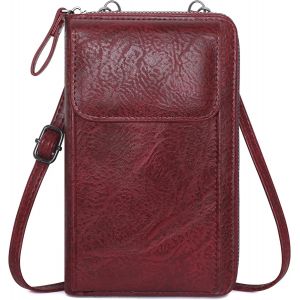 RFCBC-Sac À Bandoulière, Petits Épaule Portefeuille en PU Cuir Porte Monnaie Téléphone Portable Femmes Portefeuille Mini Pochette Porte Carte Homme pour Cartes de Crédit - Neuf