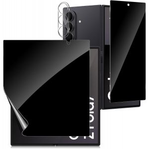 JGD-Protecteur d'&eacute;cran Anti-Espion pour Samsung Galaxy Z Fold 7/ Z Fold7, Anti-Spy Verre Tremp&eacute; et Privacy Film Flexible TPU Protection &eacute;cran avec Cam&eacute;ra Arri&egrave;re Protecteur[1+1+1], Anti Rayure - Neuf