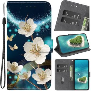 Kal-Étui Pour Samsung Galaxy A25 5g,Coque Housse En Cuir À Clapet Motifs Peinture Animaux Ou Fleurs Ou Papillons Antichoc Bourse Poche Pour Samsung Galaxy A25 5g,Coloré -3 - Neuf