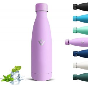 Kalanka-Gourde Isotherme 500ml, Anti Fuite Gourde Enfant, 24h Froid Et 12h Chaud, Bouteille Isotherme, Réutilisable Gourde Inox, Sans Bpa Bouteille D'eau En Acier Inoxydable Pour École, Cyclisme, Bur - Neuf