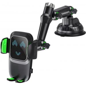 Support Telephone Voiture Ventouse, &iquest;Jamais de Chute&iquest; Ultra Robuste Porte t&eacute;l&eacute;phone Voiture Orientable &agrave; 360&deg;,Support Telephone Voiture Tableau de Bord Camion, pour Tous Les t&eacute;l&eacute;phones - Neuf
